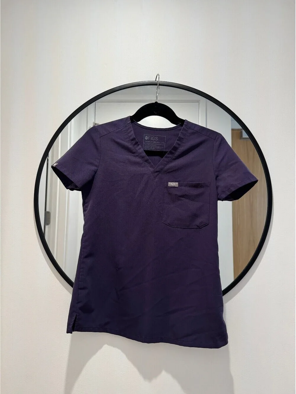FIGS Purple Shadow Catarina Scrub Top XXS Healthcare Medical Nursing